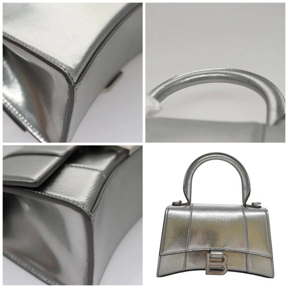 BALENCIAGA Hand Bag Leather 2way Silver - Picture 10 of 15